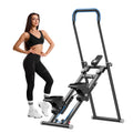 Foldable Home Stair Stepper, 3-Level Incline Stairmaster Climbing Machine, Full Body Workout Vertical Climber with LCD Display &