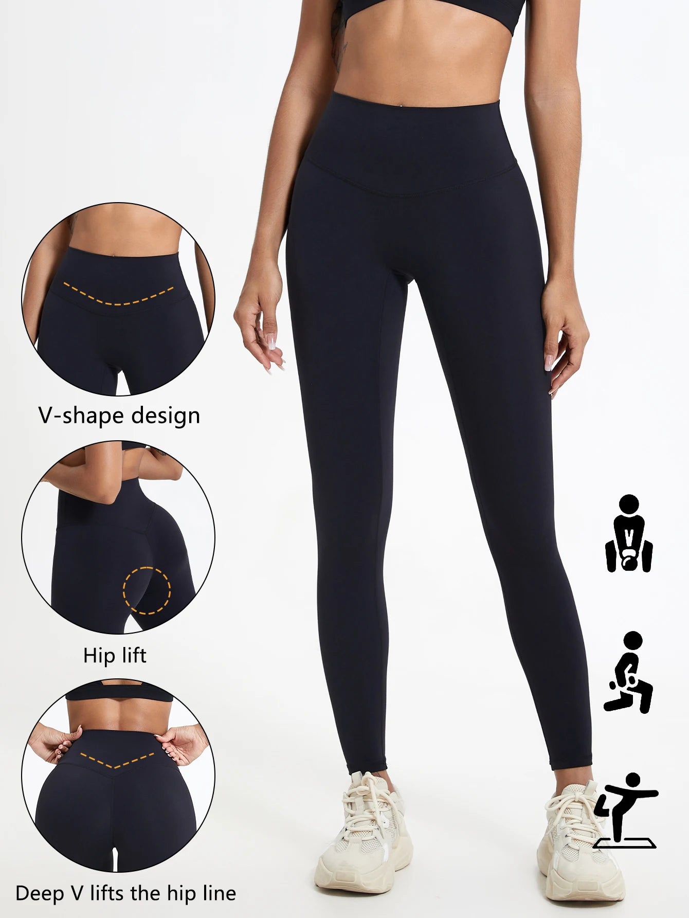 Summer Super Soft Fabrics High Waist Leggings Gym Yoga Pants Running Workout Tights Push up Sports Leggings Women