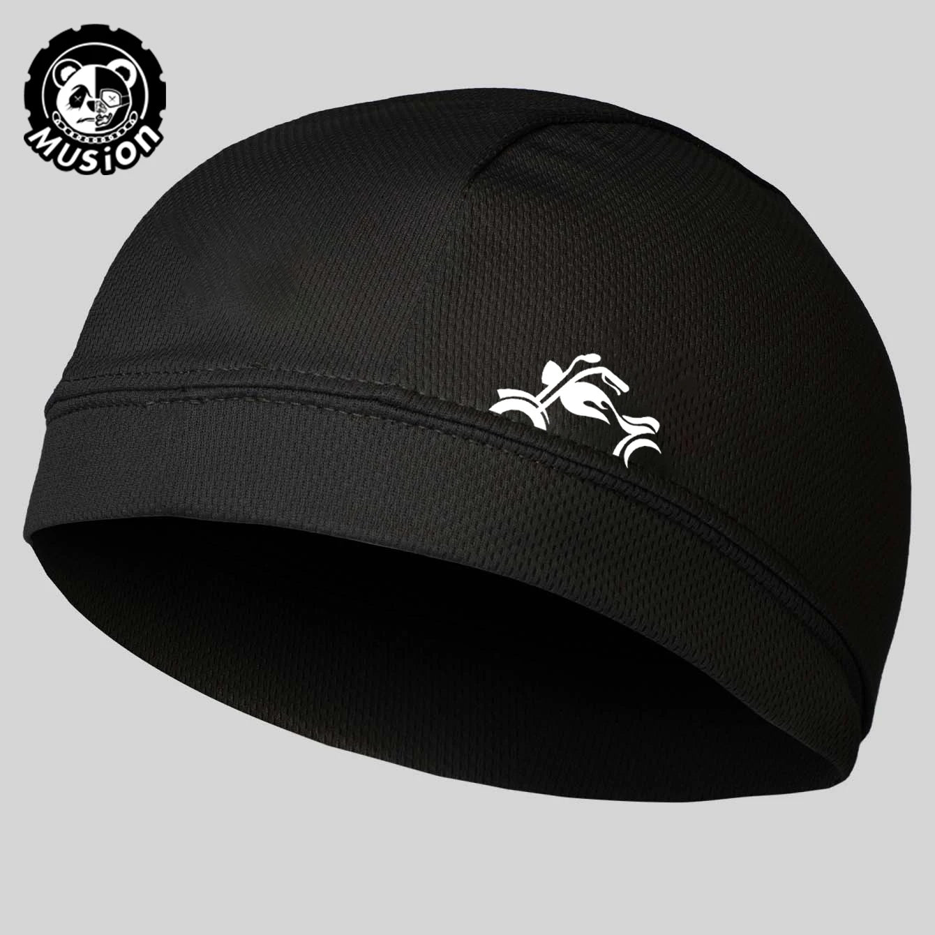 Musion under Helmet Beanie Cap Vented Sweat Absorbent Moisture Wicking for Men Cycling Motorcycle Riders