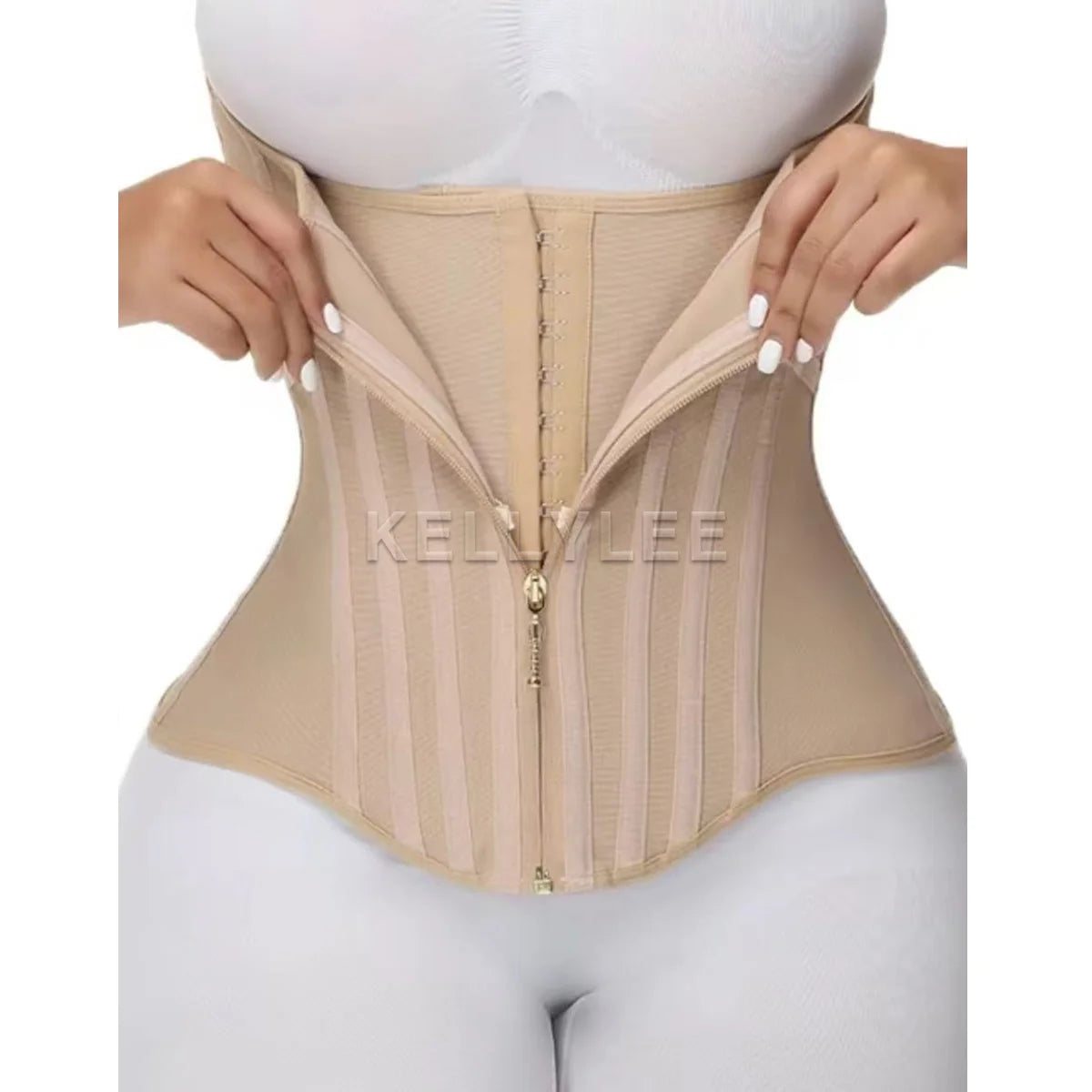 Women'S Stretchy Shaper Girdles Colombian Double Compression Waist Trainer for BBL Modeling Shaped up Tummy Belt Waist Trimmer