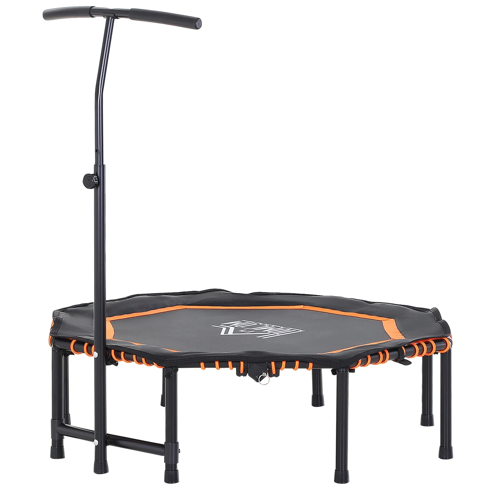 HOMCOM Foldable Trampoline Bouncer Jumper Adjust Handle for Adult - Green