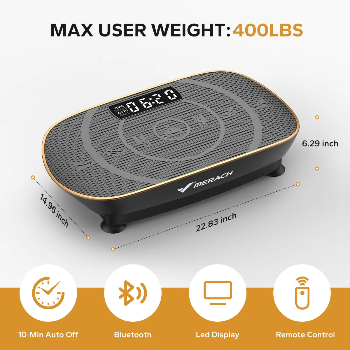 Vibration Plate Device Powered Vibration Platform CV30 for Full Body Training Burning&Muscle Building Weight Loss&Shaping