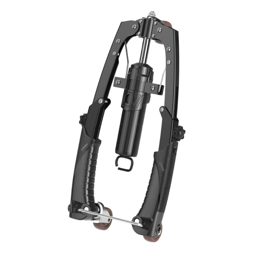 Twister Arm Trainer Hydraulic Power Chest Workout Equipment with Ab Roller Wheels and Hooks Adjustable 22-440Lbs Ab Machine