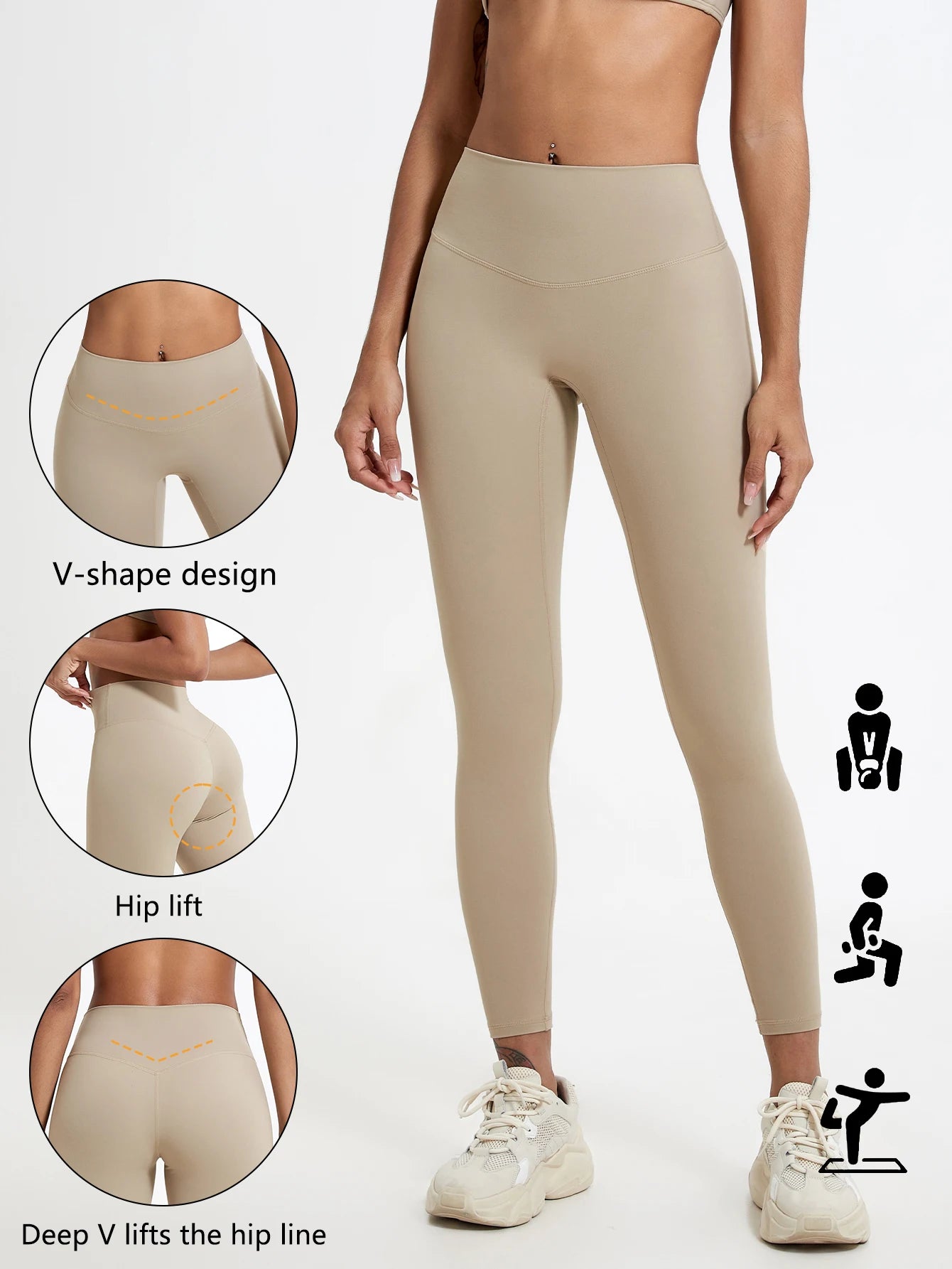 Summer Super Soft Fabrics High Waist Leggings Gym Yoga Pants Running Workout Tights Push up Sports Leggings Women