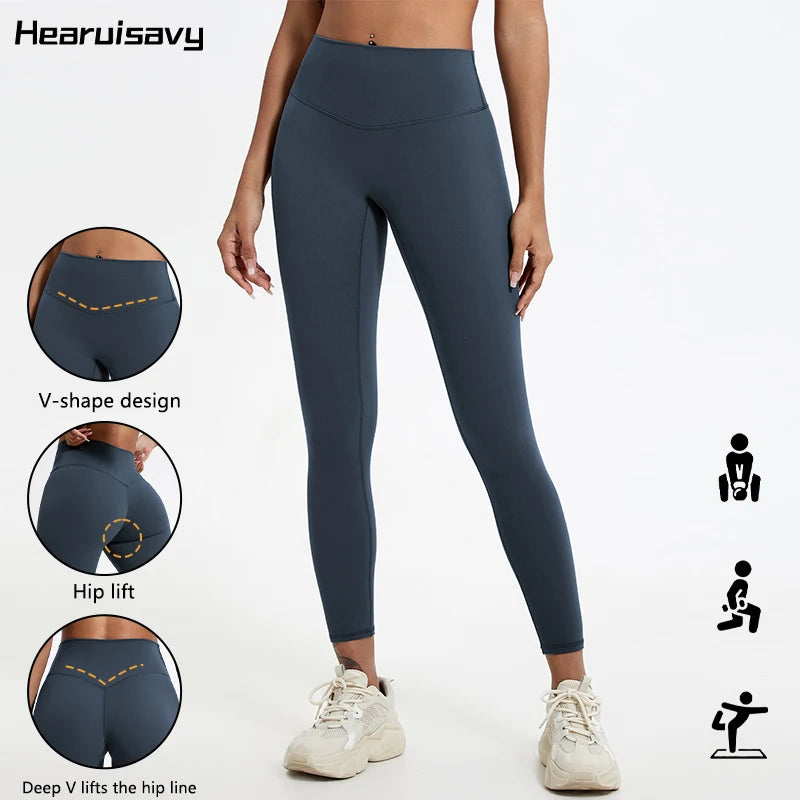 Summer Super Soft Fabrics High Waist Leggings Gym Yoga Pants Running Workout Tights Push up Sports Leggings Women