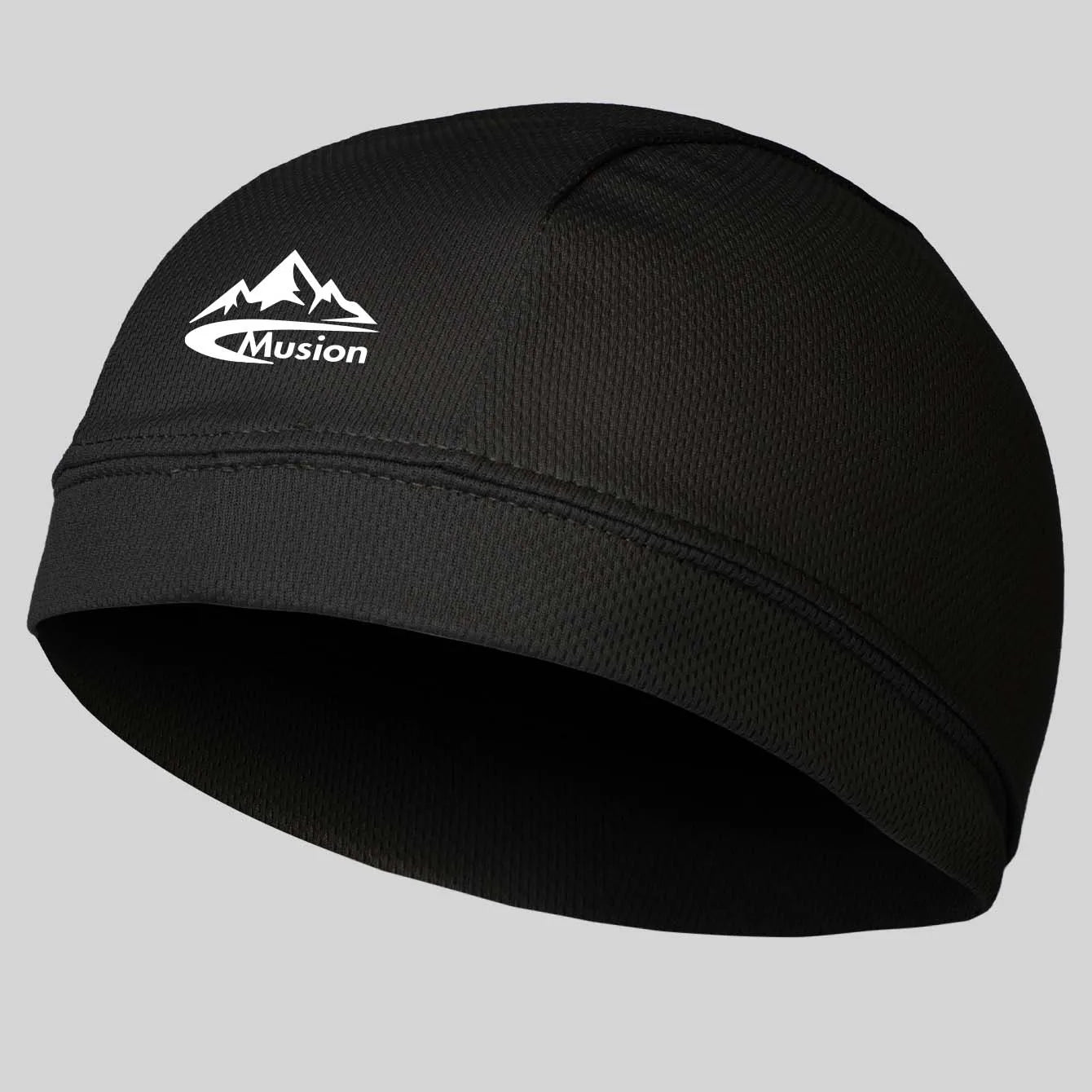 Musion under Helmet Beanie Cap Vented Sweat Absorbent Moisture Wicking for Men Cycling Motorcycle Riders