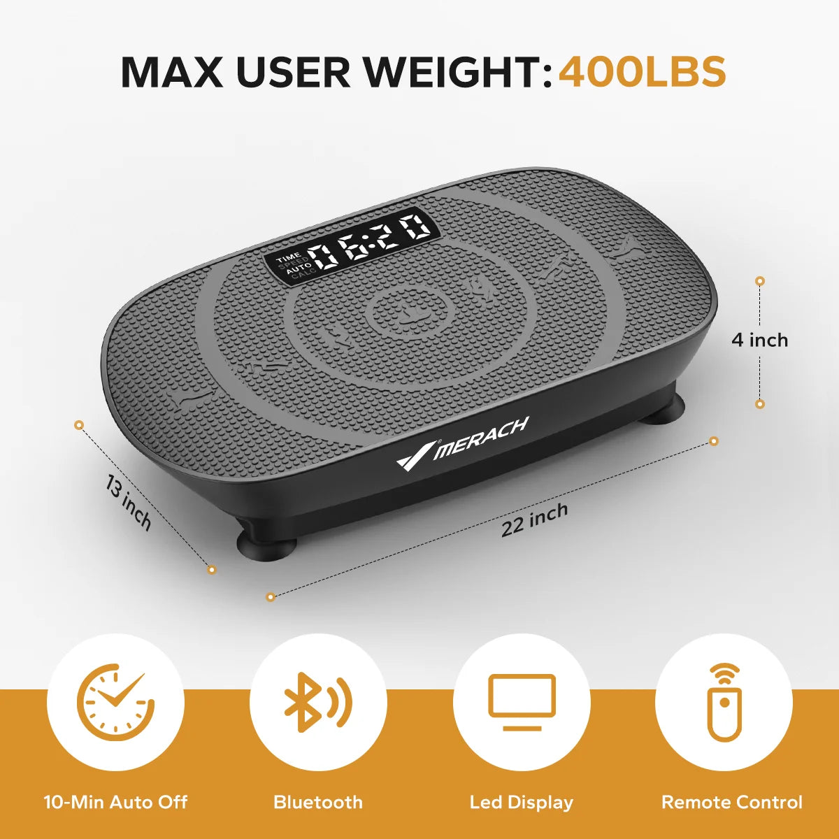 Vibration Plate Device Powered Vibration Platform CV30 for Full Body Training Burning&Muscle Building Weight Loss&Shaping