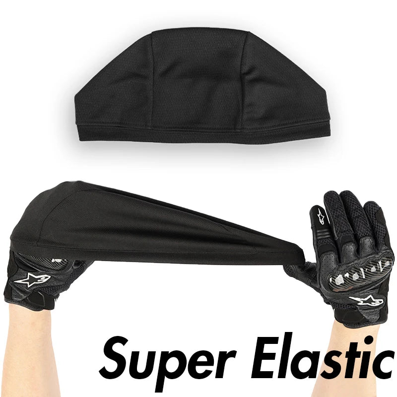 Musion under Helmet Beanie Cap Vented Sweat Absorbent Moisture Wicking for Men Cycling Motorcycle Riders