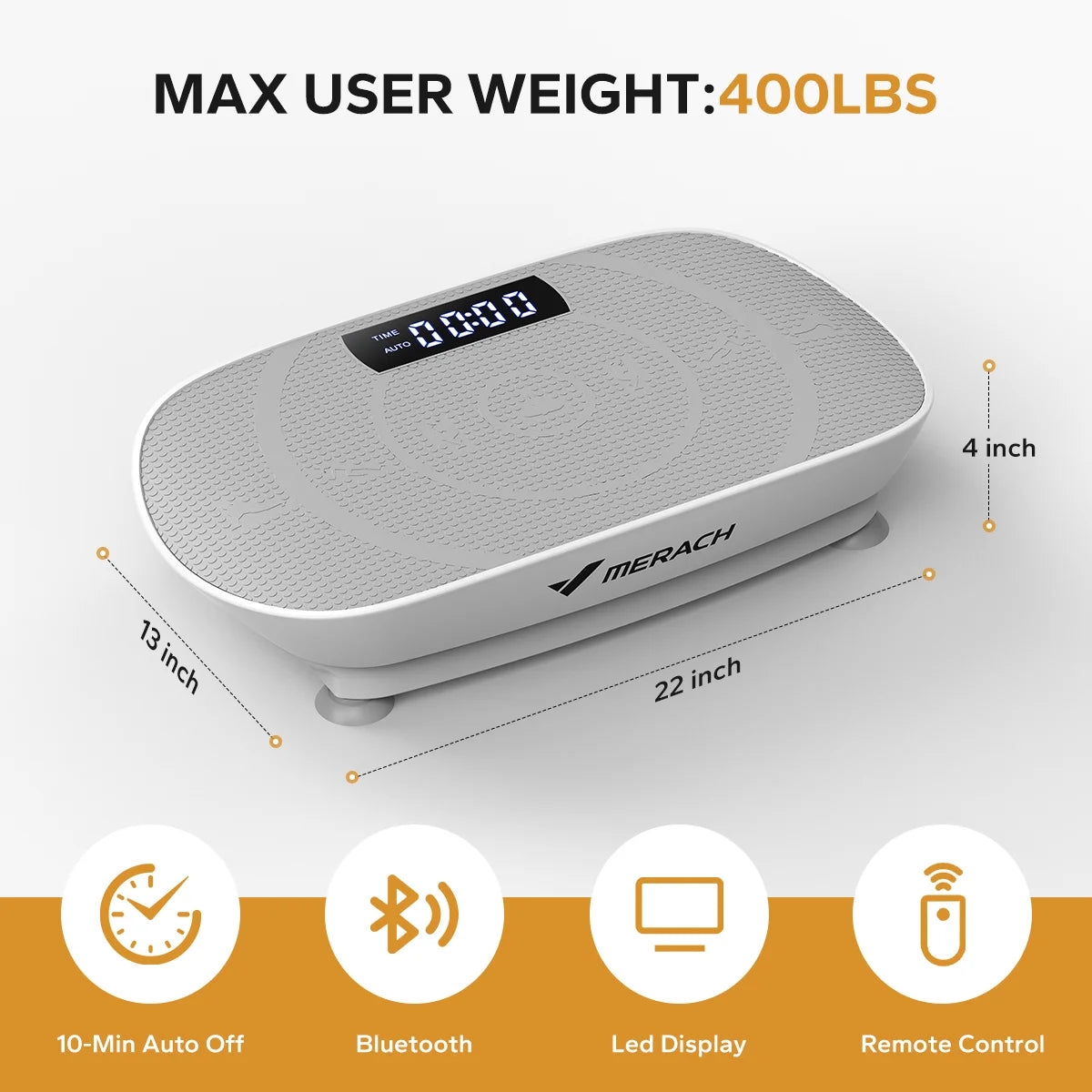 Vibration Plate Device Powered Vibration Platform CV30 for Full Body Training Burning&Muscle Building Weight Loss&Shaping