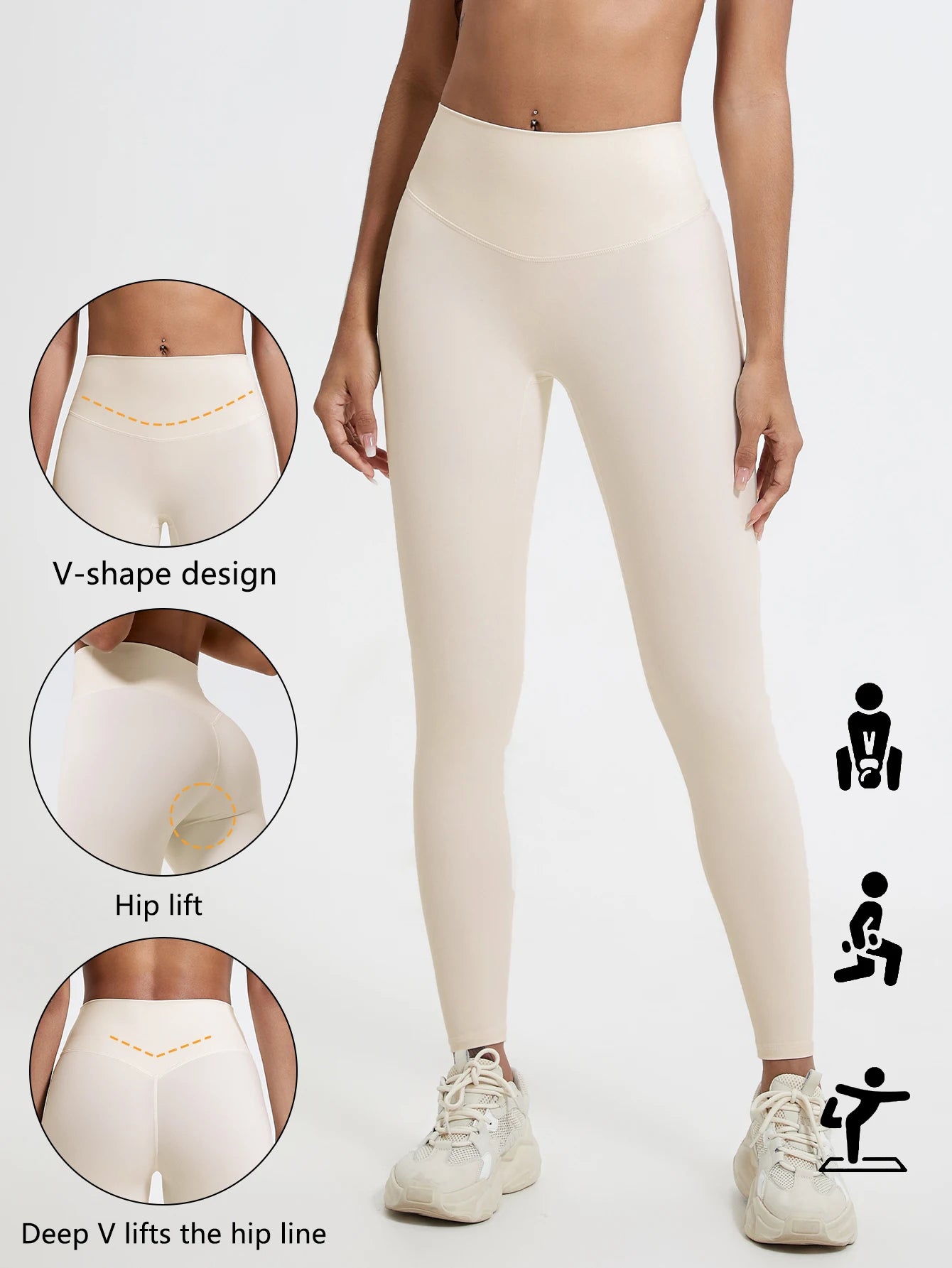 Summer Super Soft Fabrics High Waist Leggings Gym Yoga Pants Running Workout Tights Push up Sports Leggings Women