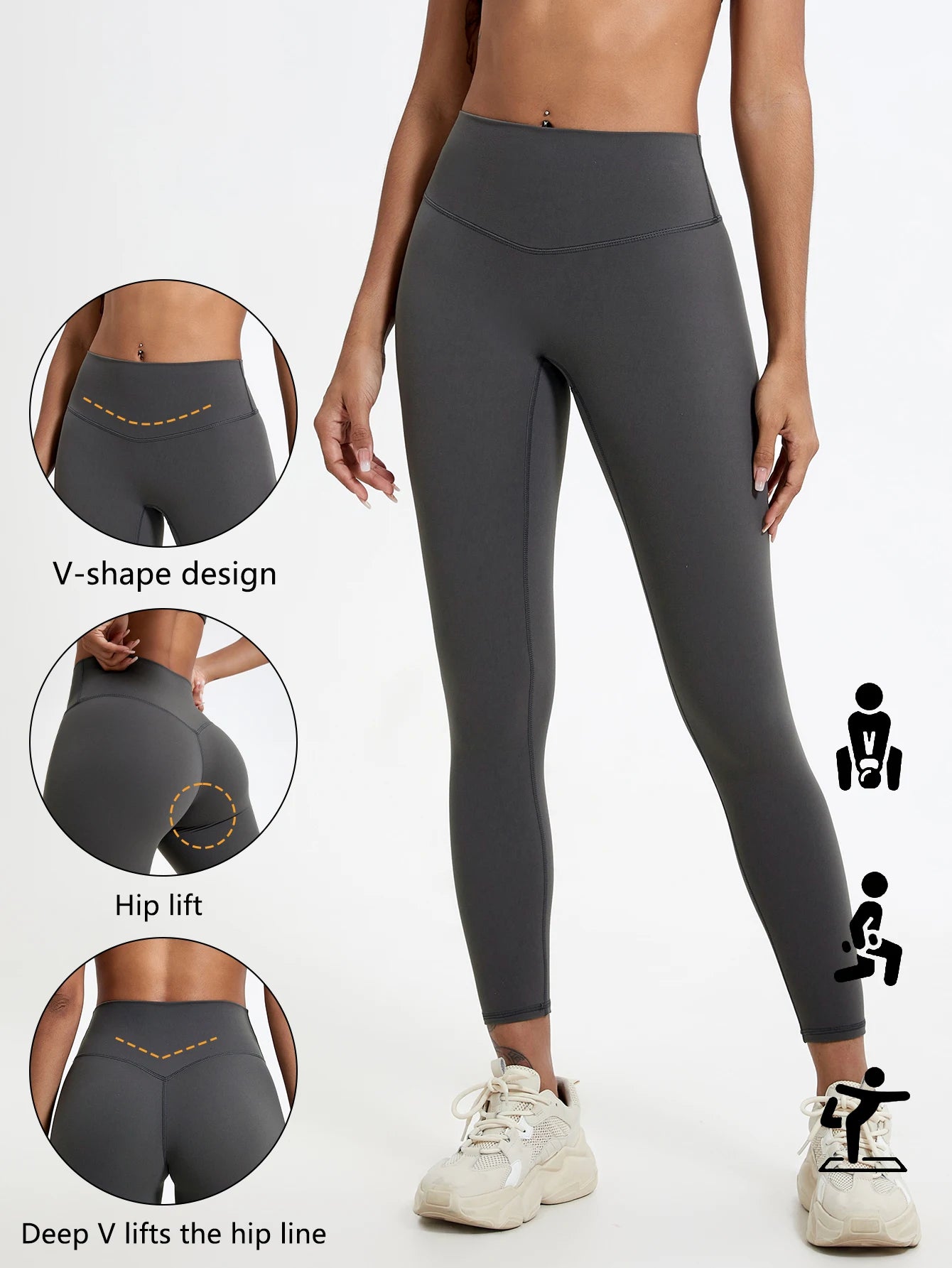 Summer Super Soft Fabrics High Waist Leggings Gym Yoga Pants Running Workout Tights Push up Sports Leggings Women