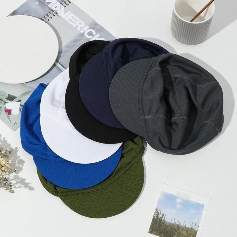 Summer New Cycling Cap Bicycle Hat with Visor UV Protection Sun Block Headwear for Men Women Road Bike Head Caps Helmet Liner